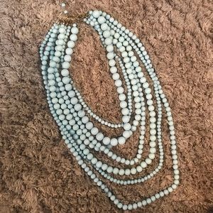 Statement beaded necklace